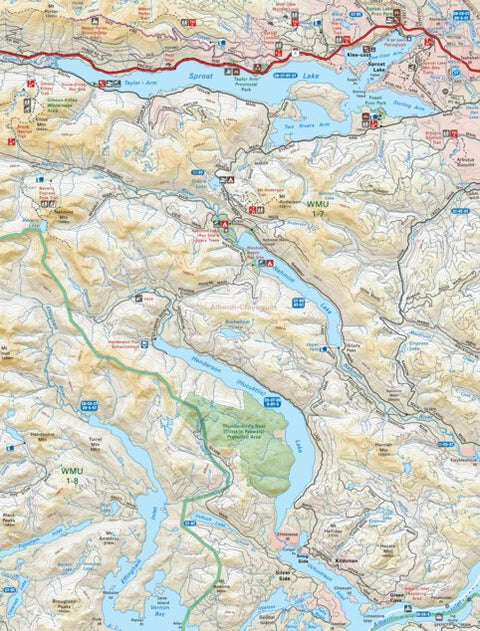 Backroad Mapbooks VIBC16 Sproat Lake - Vancouver Island BC Topo bundle exclusive