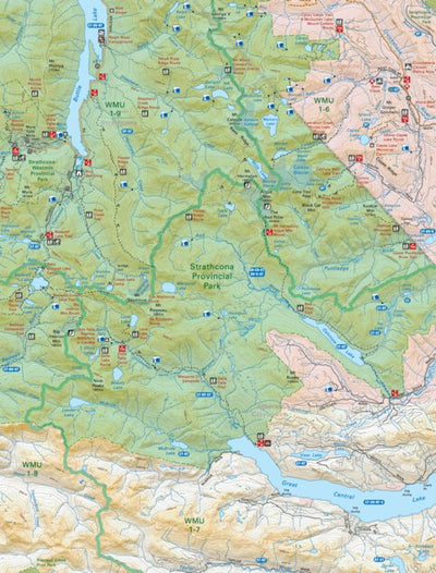 Backroad Mapbooks VIBC25 Della Falls - Vancouver Island BC Topo bundle exclusive