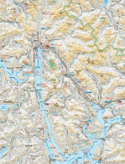 VIBC31 Tahsis - Vancouver Island BC Topo Map by Backroad Mapbooks ...