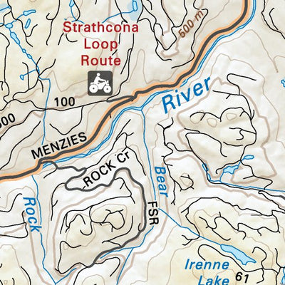 Backroad Mapbooks VIBC41 Salmon River - Vancouver Island BC Topo digital map