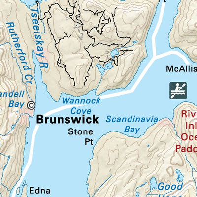 Backroad Mapbooks VIBC61 Namu - Rivers Inlet - Vancouver Island BC Topo digital map