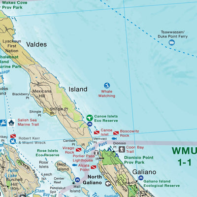 Victoria, Gulf Islands, Lake Cowichan, Parksville (Vancouver Island) Map 3rd Edition Preview 2