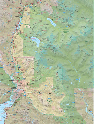 Backroad Mapbooks WMU 2-7 Lower Mainland Region - Hunting Topo BC digital map