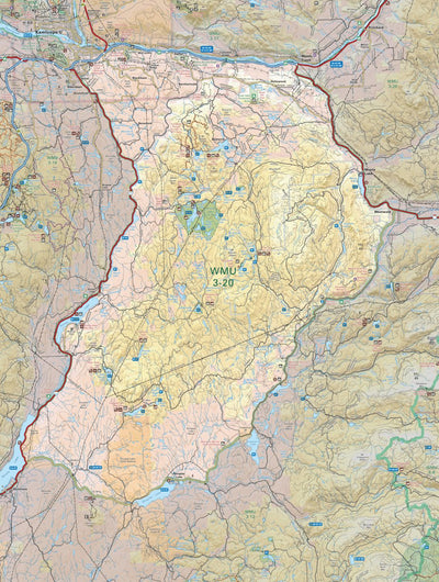 Backroad Mapbooks WMU 3-20 Thompson Region BC Hunting Topo Map digital map