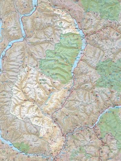 Backroad Mapbooks WMU 4-16 Kootenay Region - Hunting Topo BC digital map