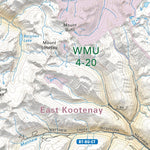 Backroad Mapbooks WMU 4-20 Kootenay Region - Hunting Topo BC digital map