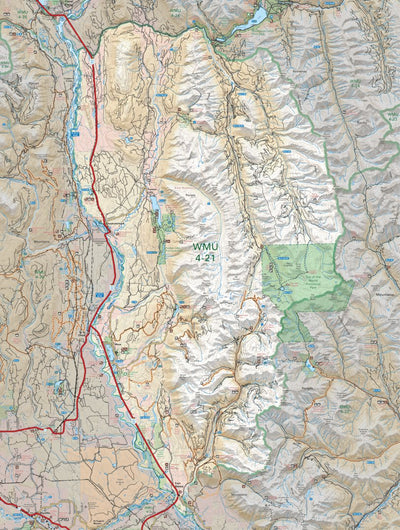 Backroad Mapbooks WMU 4-21 Kootenay Region - Hunting Topo BC digital map