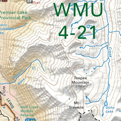 Backroad Mapbooks WMU 4-21 Kootenay Region - Hunting Topo BC digital map