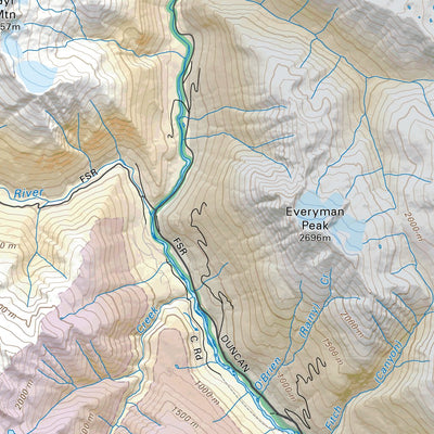 Backroad Mapbooks WMU 4-28 Kootenay Region - Hunting Topo BC digital map