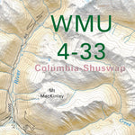 Backroad Mapbooks WMU 4-33 Kootenay Region - Hunting Topo BC digital map