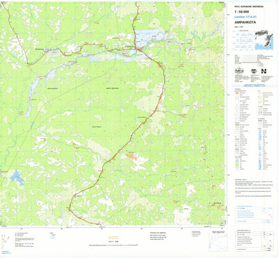 Badan Informasi Geospasial Ampahkota (1714-31) digital map