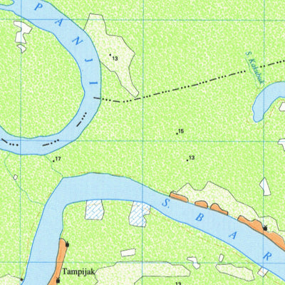 Badan Informasi Geospasial Babi (1714-22) digital map