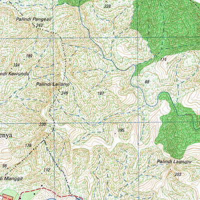 Badan Informasi Geospasial Baing (2105-531) digital map