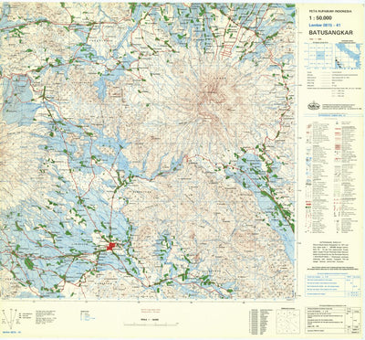 Badan Informasi Geospasial Batusangkar (0815-41) digital map