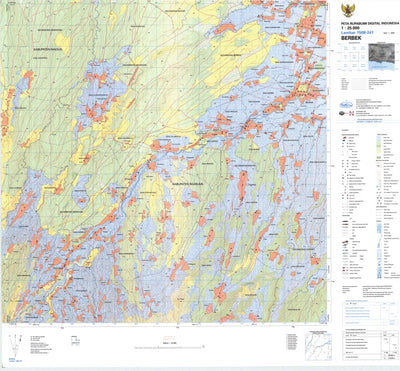 Badan Informasi Geospasial Berbek (1508-241) digital map