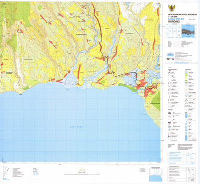 Badan Informasi Geospasial Borong (2107-213) digital map