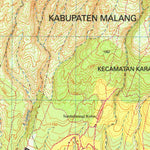 Badan Informasi Geospasial Bumiaji (1608-113) digital map