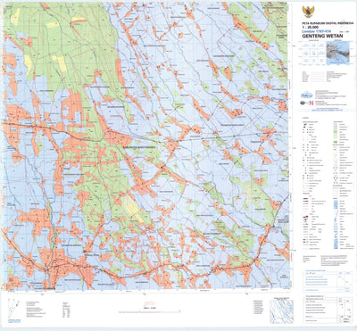 Badan Informasi Geospasial Genteng Wetan (1707-414) digital map