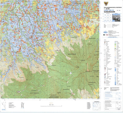 Badan Informasi Geospasial Gunungsari (1209-132) digital map