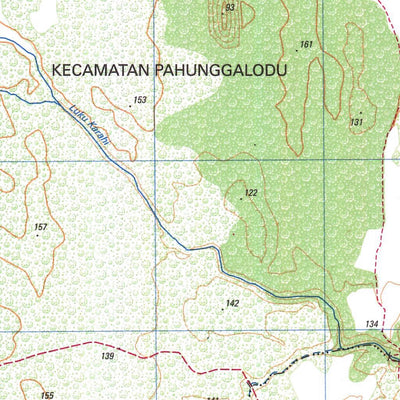 Badan Informasi Geospasial Hanggaroru Satu (2105-534) digital map