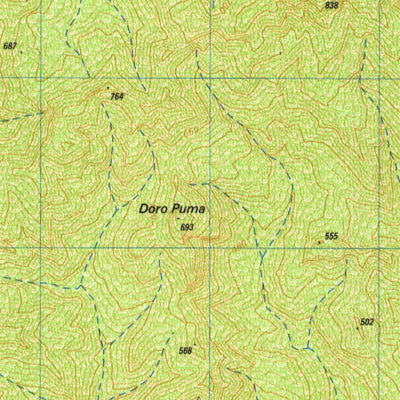 Badan Informasi Geospasial Huu (1907-324) digital map