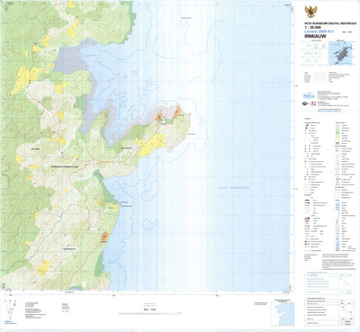 Badan Informasi Geospasial Irmiauw (2808-612) digital map