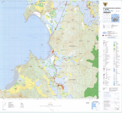 Badan Informasi Geospasial Jereweh (1807-323) digital map