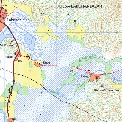 Badan Informasi Geospasial Jereweh (1807-323) digital map