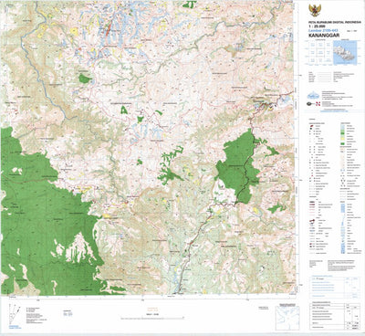 Badan Informasi Geospasial Kananggar (2105-443) digital map