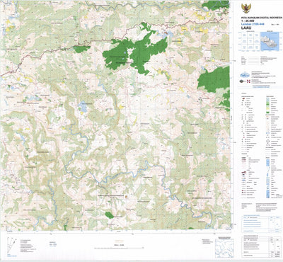 Badan Informasi Geospasial Laau (2105-444) digital map