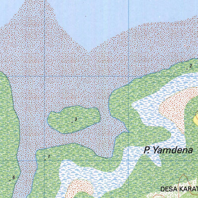 Badan Informasi Geospasial Laibobar (2808-542) digital map