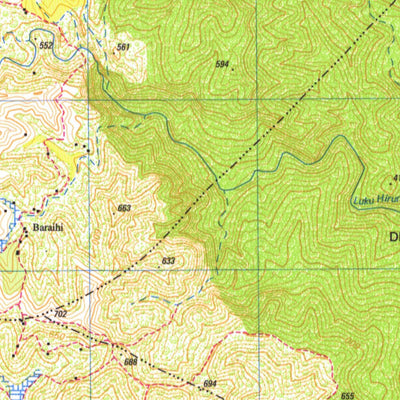 Badan Informasi Geospasial Lairoka (2106-122) digital map