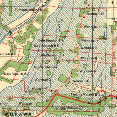 Badan Informasi Geospasial Lubuk Pakam (0619-62) digital map