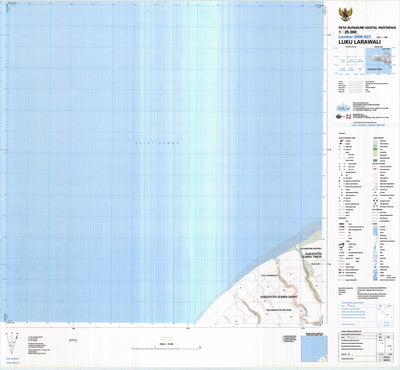 Badan Informasi Geospasial Luku Larawali (2006-623) digital map