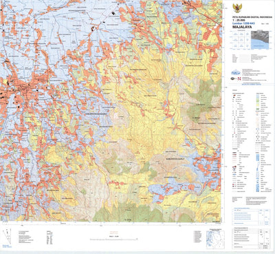 Badan Informasi Geospasial Majalaya (1208-643) digital map