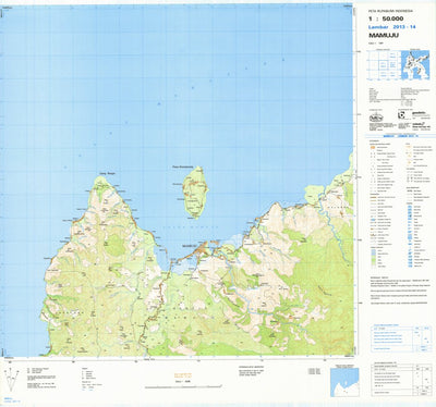 Badan Informasi Geospasial Mamuju (1916-63) digital map