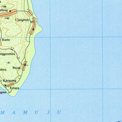 Badan Informasi Geospasial Mamuju (1916-63) digital map