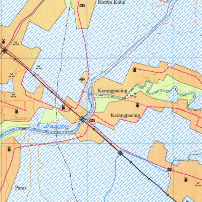 Badan Informasi Geospasial Mranggen (1408-633) digital map