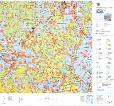 Badan Informasi Geospasial Mungkid (1408-234) digital map