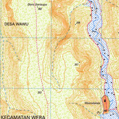 Badan Informasi Geospasial Nangaraba (2007-423) digital map