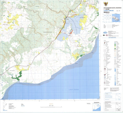 Badan Informasi Geospasial Ngalu (2105-532) digital map