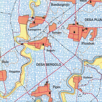 Badan Informasi Geospasial Ngawen (1508-443) digital map