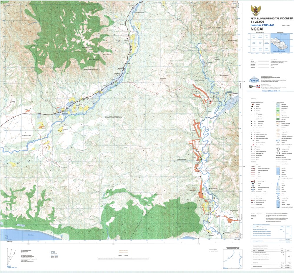 Nggai (2105-441) Map by Badan Informasi Geospasial | Avenza Maps
