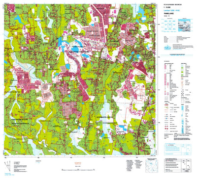 Badan Informasi Geospasial Pamulang (1209-4143) digital map