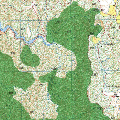 Badan Informasi Geospasial Praingkareha (2105-433) digital map