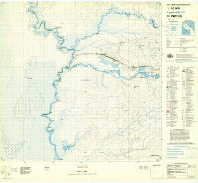 Badan Informasi Geospasial Runding (0618-42) digital map