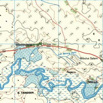 Badan Informasi Geospasial Runding (0618-42) digital map