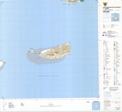 Badan Informasi Geospasial Salura (2105-414) digital map