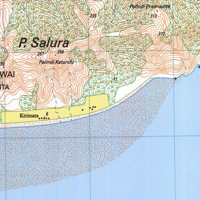 Badan Informasi Geospasial Salura (2105-414) digital map