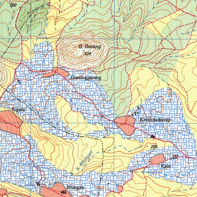 Badan Informasi Geospasial Sedan (1509-213) digital map